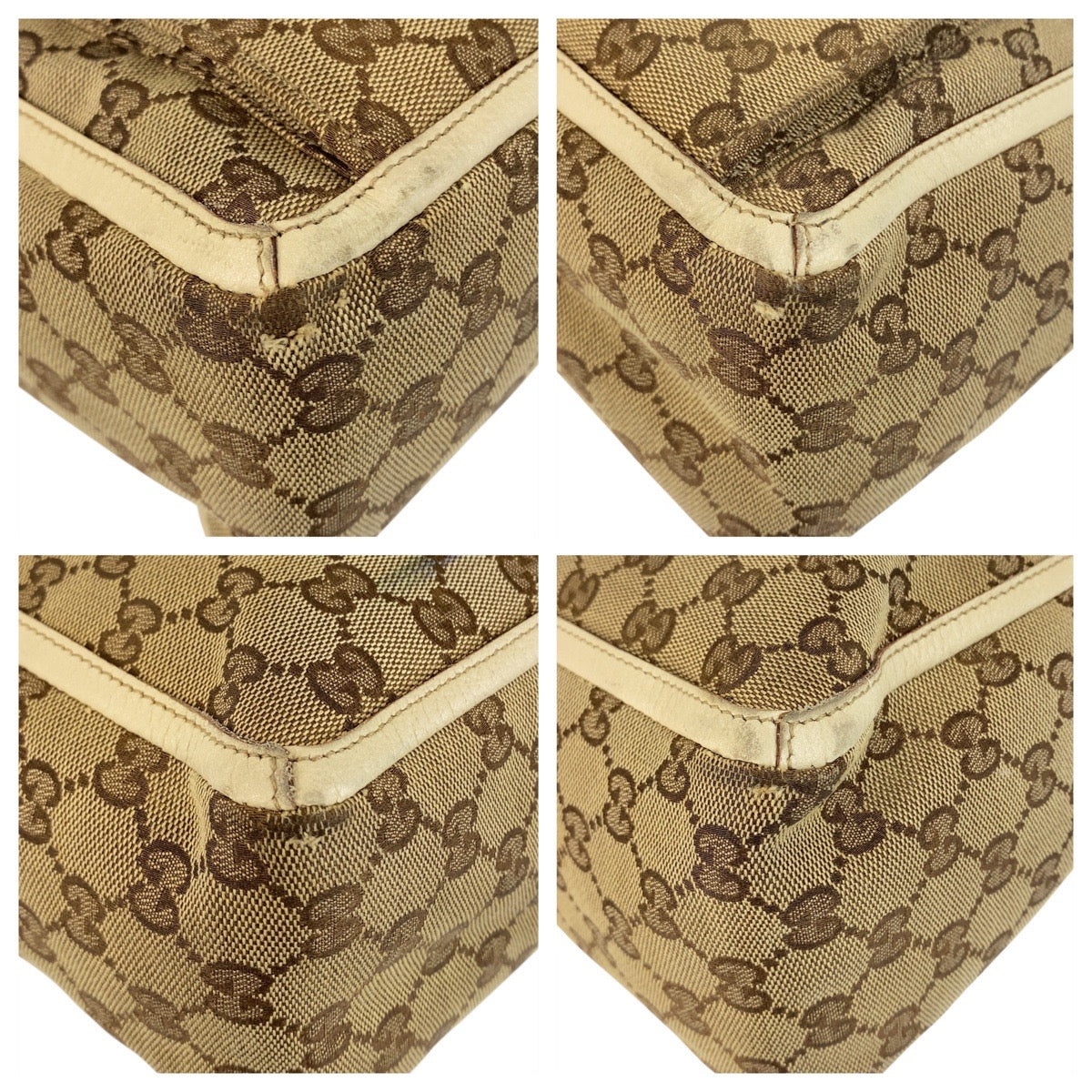 20520
GUCCI Abbey Beige Ivory Gold Hardware GG Canvas / Leather 146247 Tote Bag Shoulder Bag Ladies AB14