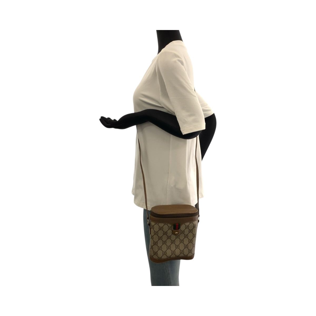 20523
GUCCI グッチ ヴィンテージ オールドグッチ シェリーライン ベージュ ブラウン ゴールド金具 GGスプリームキャンバス 904 02 070 ショルダーバッグ ポシェット レディース AB42