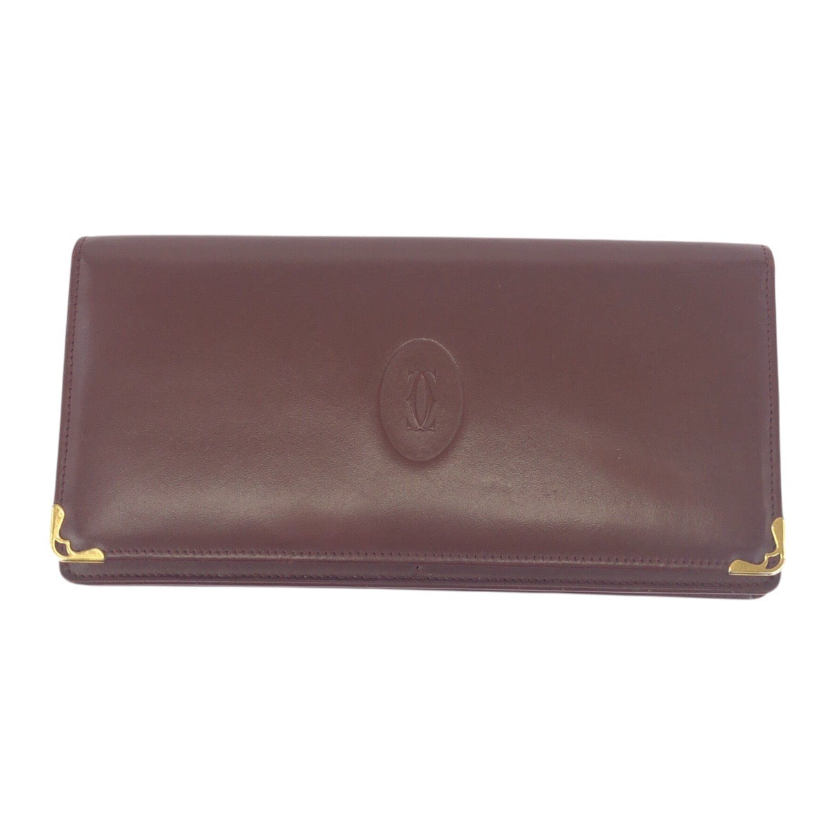 20786
CARTIER カルティエ マストライン ワインレッド ボルドー ゴールド金具 レザー 長財布 ロングウォレット 男女兼用 レディース ABP8