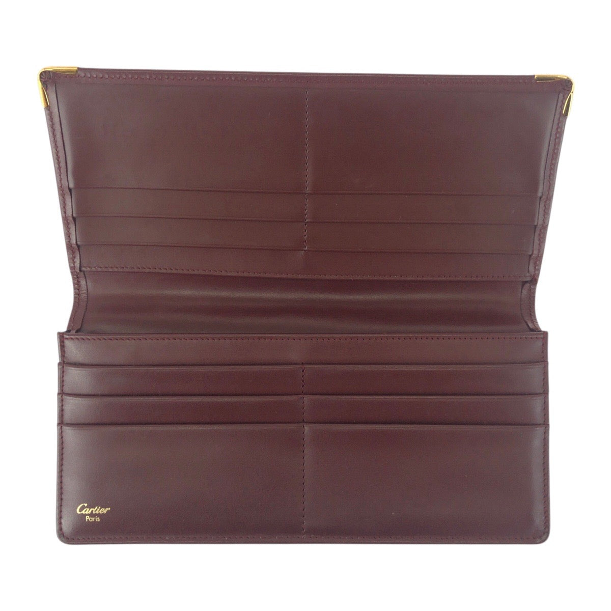 20786
CARTIER カルティエ マストライン ワインレッド ボルドー ゴールド金具 レザー 長財布 ロングウォレット 男女兼用 レディース ABP8