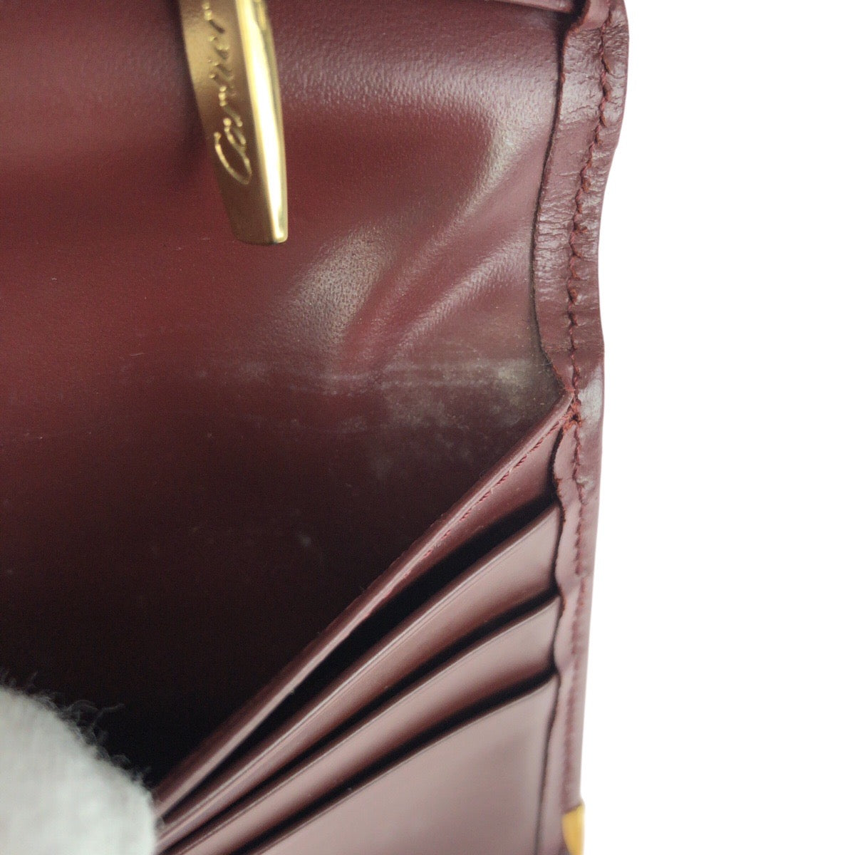 20786
CARTIER カルティエ マストライン ワインレッド ボルドー ゴールド金具 レザー 長財布 ロングウォレット 男女兼用 レディース ABP8