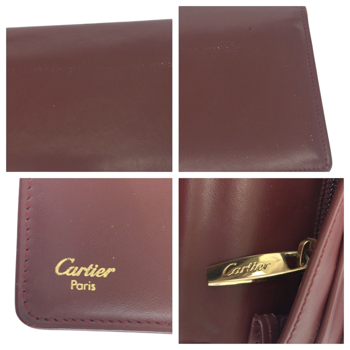 20786
CARTIER カルティエ マストライン ワインレッド ボルドー ゴールド金具 レザー 長財布 ロングウォレット 男女兼用 レディース ABP8