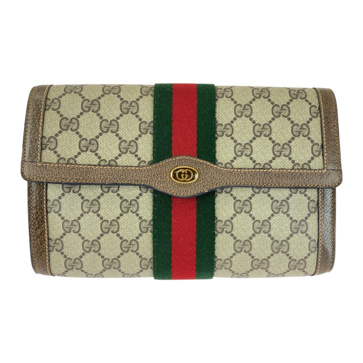 20531
GUCCI グッチ ヴィンテージ シェリーライン ベージュ ブラウン GGスプリームキャンバス 89 01 006 クラッチバッグ セカンドバッグ メンズ ABP24