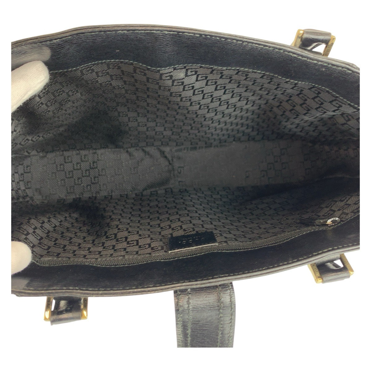 20532
GUCCI グッチ Gロゴ ブラック 黒 ゴールド金具 キャンバス / レザー 002 1109 トートバッグ ショルダーバッグ レディース ABP28