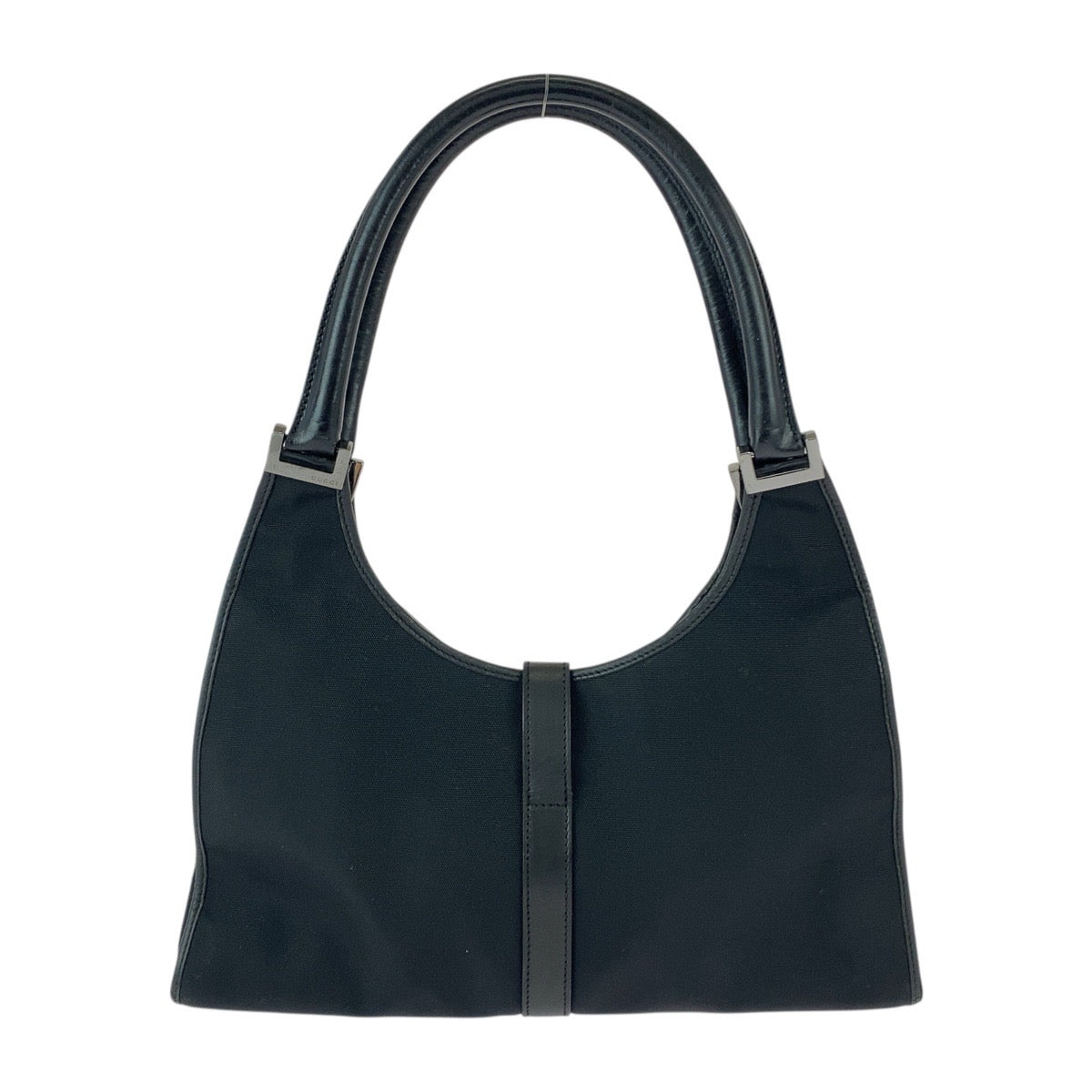 20533
GUCCI グッチ ジャッキー ブラック 黒 シルバー金具 キャンバス / レザー 002−1067 トートバッグ ショルダーバッグ レディース AB28