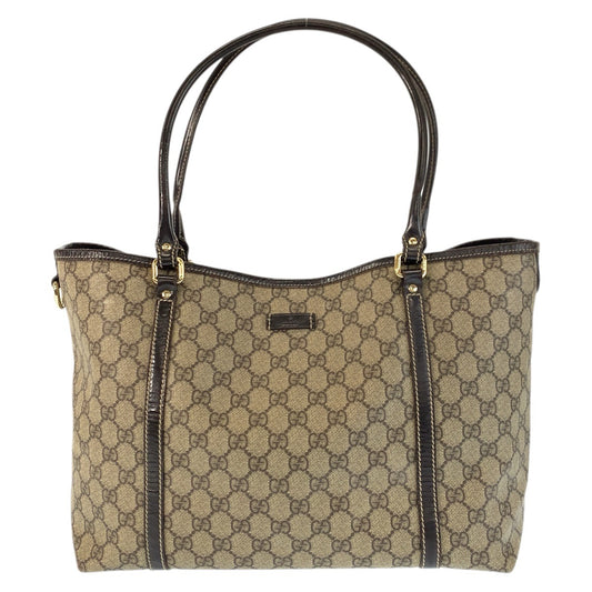 20538
GUCCI グッチ ベージュ ブラウン ゴールド金具 GGスプリームキャンバス 197953 トートバッグ ショルダーバッグ レディース AB18