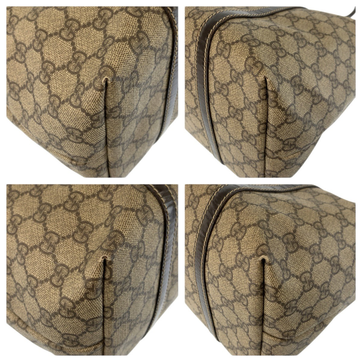 20538
GUCCI グッチ ベージュ ブラウン ゴールド金具 GGスプリームキャンバス 197953 トートバッグ ショルダーバッグ レディース AB18
