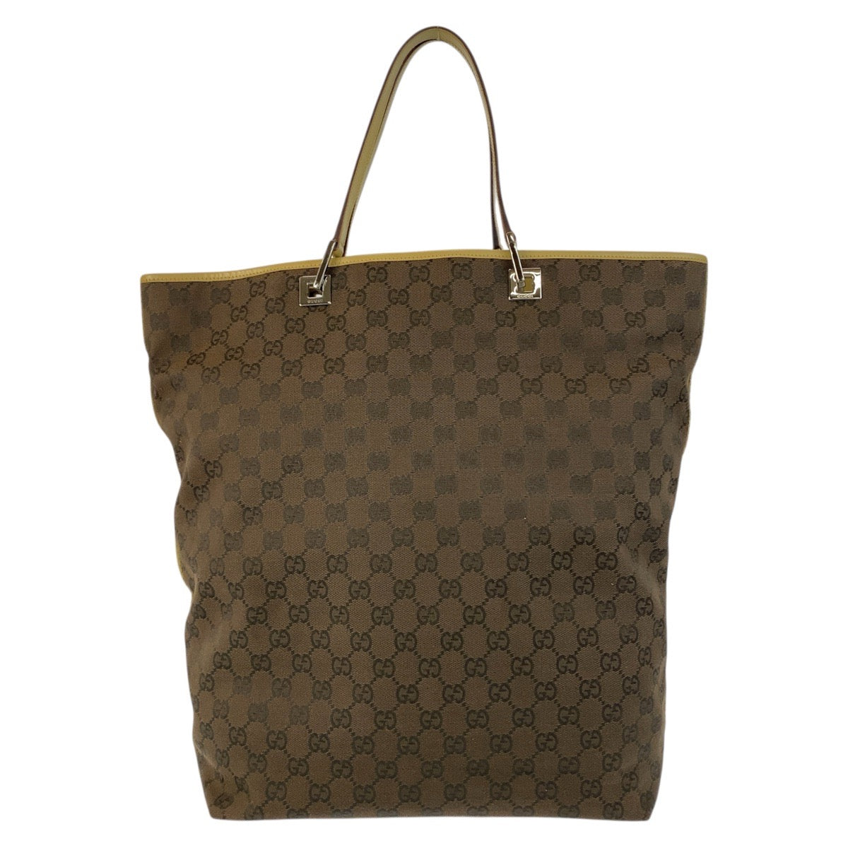 20539
GUCCI Sherry Line Brown Yellow GG Canvas 31242 Tote Bag Ladies ABP35