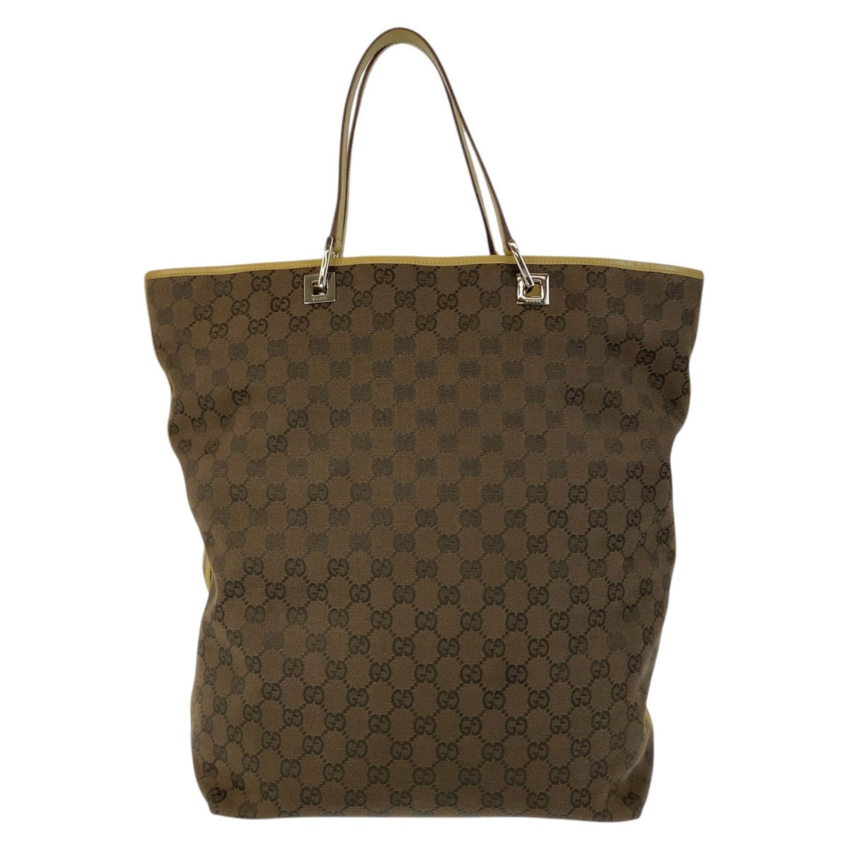 20539
GUCCI Sherry Line Brown Yellow GG Canvas 31242 Tote Bag Ladies ABP35
