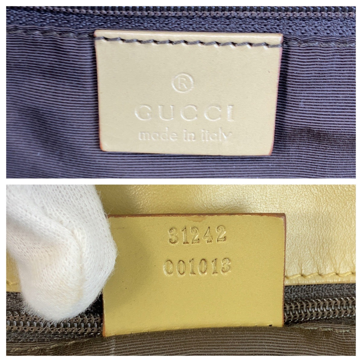 20539
GUCCI Sherry Line Brown Yellow GG Canvas 31242 Tote Bag Ladies ABP35