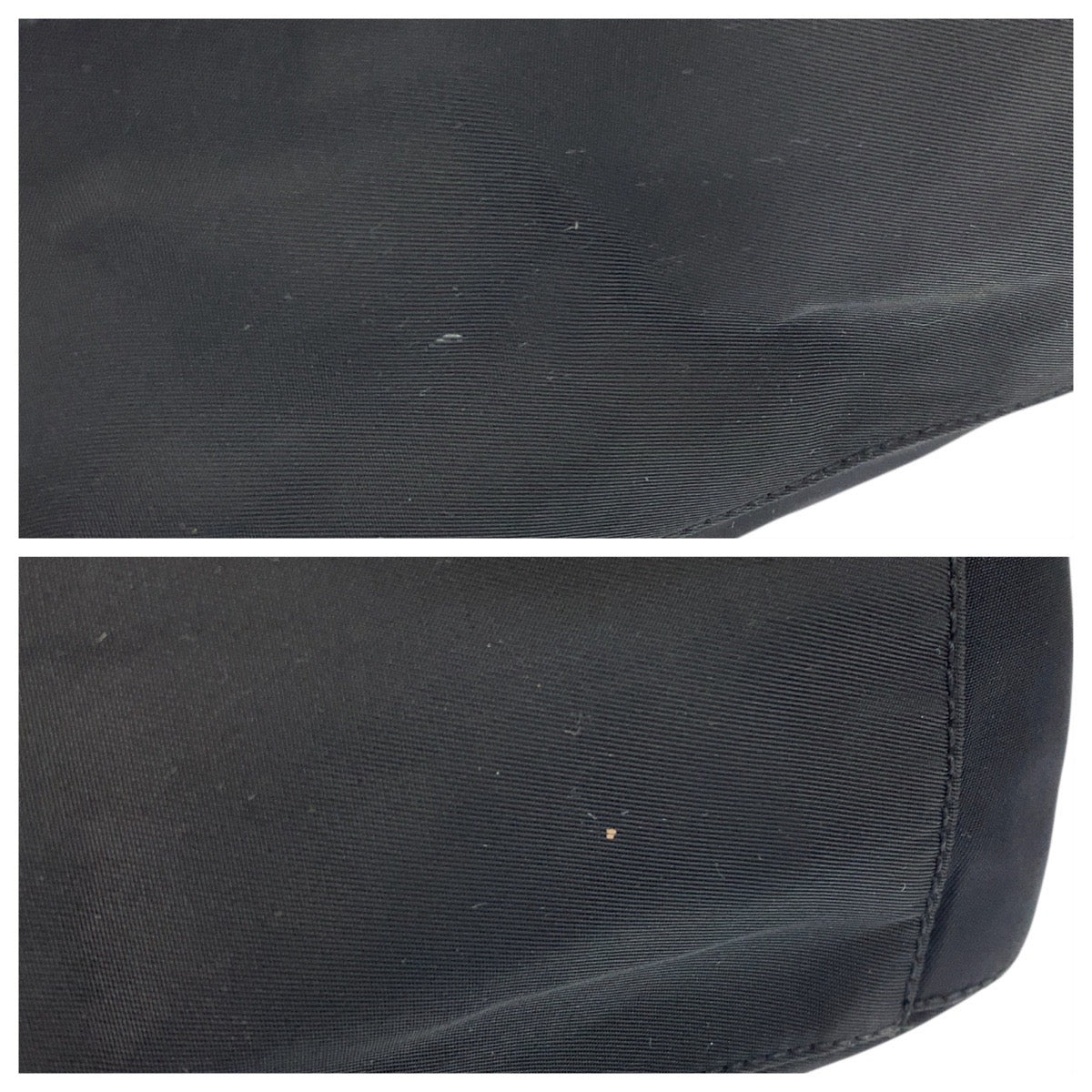 20541
PRADA プラダ テスート 三角ロゴプレート ブラック 黒 シルバー金具 ナイロン ホーボー ショルダーバッグ ハンドバッグ レディース AB28