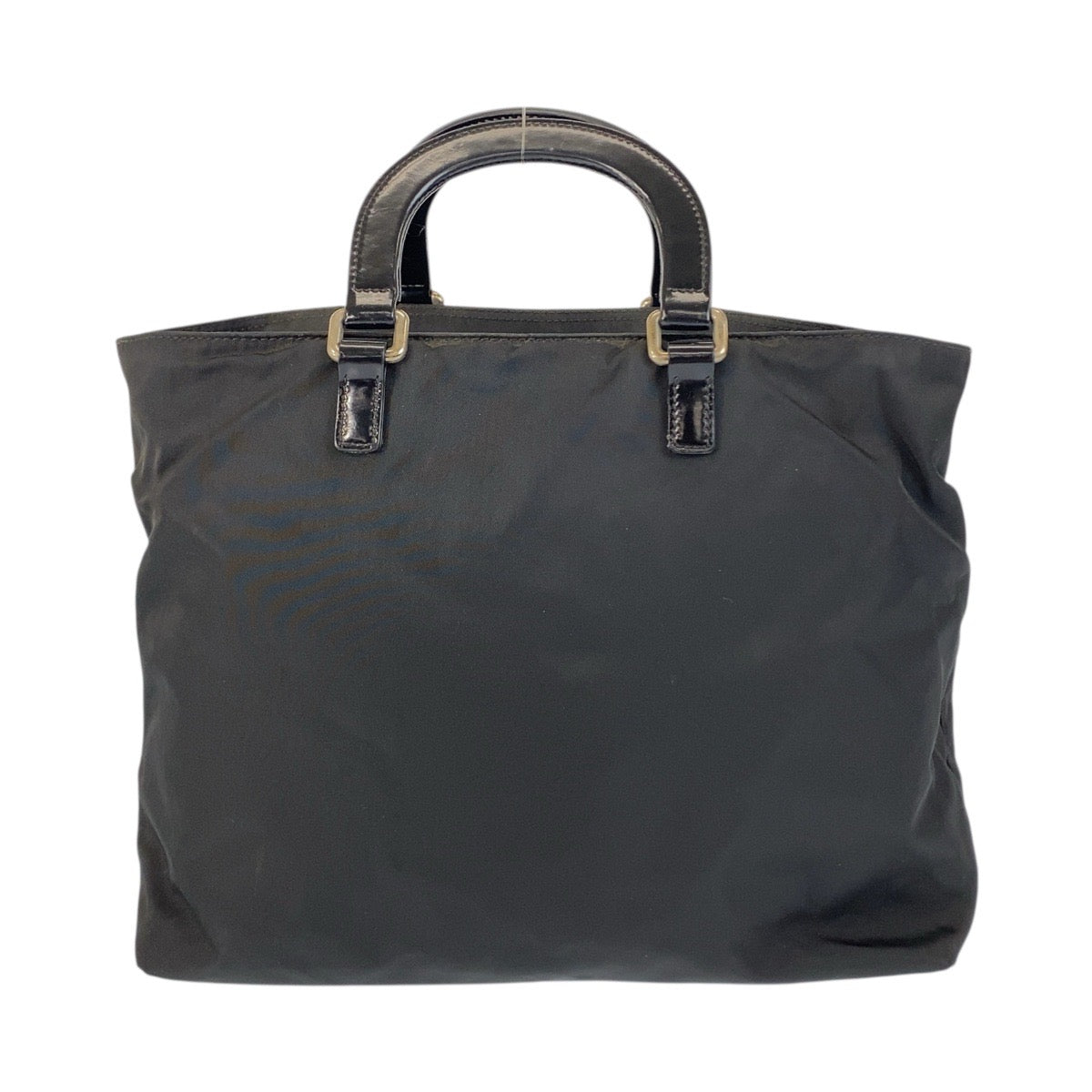 20542
PRADA プラダ テスート ロゴ ブラック 黒 シルバー金具 ナイロン トートバッグ ハンドバッグ レディース AB32