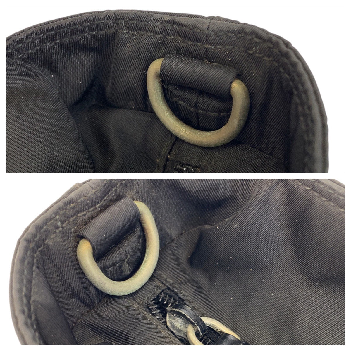 20542
PRADA プラダ テスート ロゴ ブラック 黒 シルバー金具 ナイロン トートバッグ ハンドバッグ レディース AB32