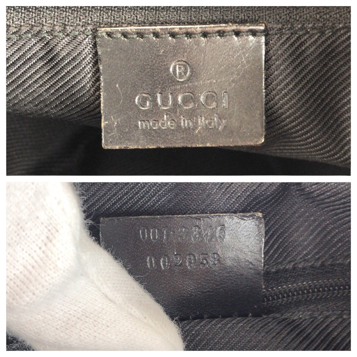 20543
GUCCI グッチ ジャッキー ブラック 黒 シルバー金具 GGキャンバス 001 3346 ショルダーバッグ 肩掛け ハンドバッグ レディース AB28