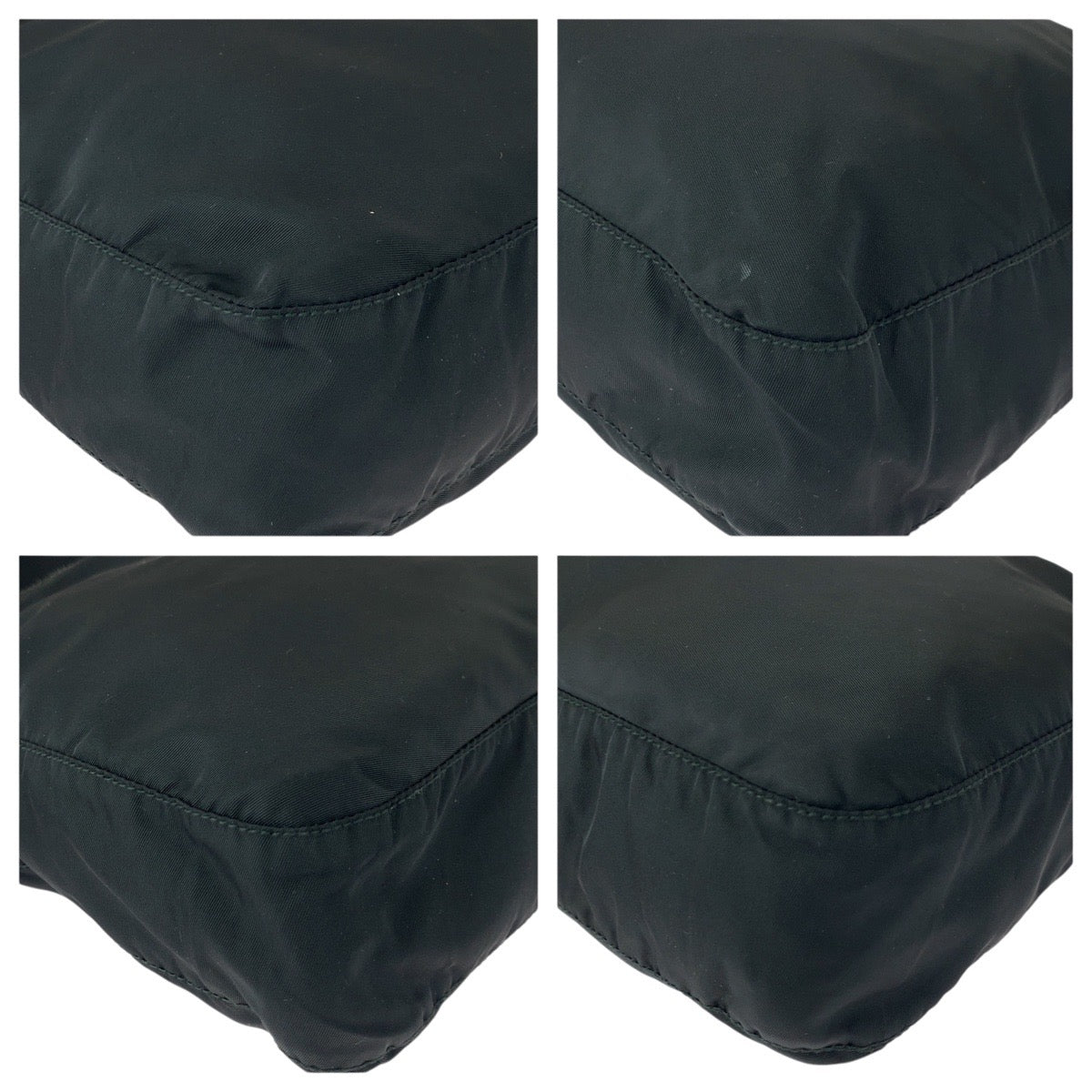 20544
PRADA プラダ テスート 三角ロゴプレート ブラック 黒 シルバー金具 ナイロン / レザー ショルダーバッグ ポシェット レディース ABP42