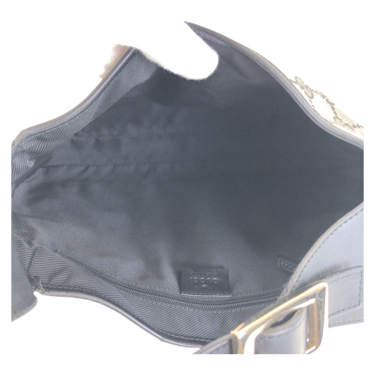 20547
GUCCI グッチ ジャッキー ブラック 黒 ゴールド金具 GGキャンバス / レザー 001 3306 ショルダーバッグ ハンドバッグ レディース AB42
