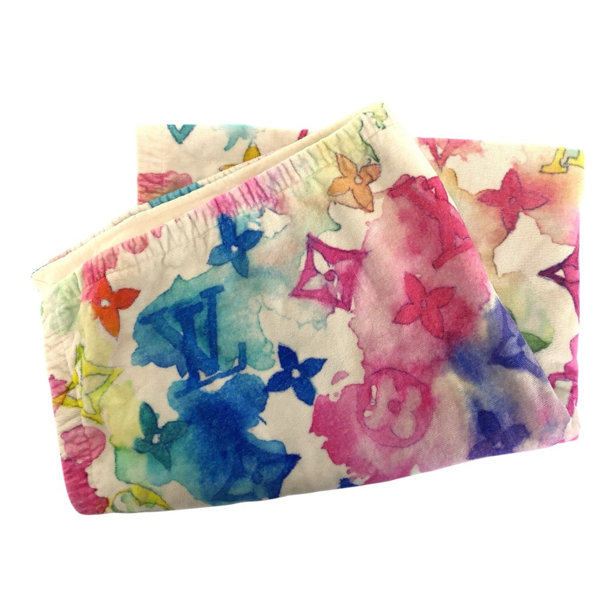 20549
LOUIS VUITTON ルイヴィトン モノグラム ウォーターカラー マルチカラー コットン / アセテート ビーチタオル タオルケット 男女兼用 レディース ABP62