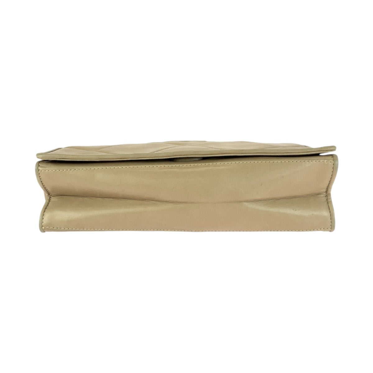 20557
CHANEL シャネル ヴィンテージ マトラッセ フラップ ココマーク ベージュ ゴールド金具 ラムスキン チェーンショルダーバッグ レディース AB125