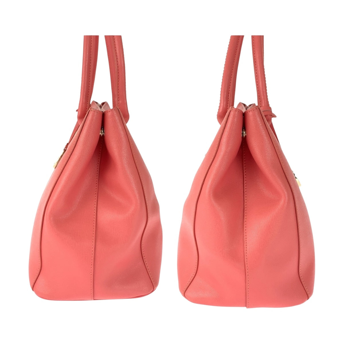 20474
Furla Linda Pink Gold Hardware PVC Tote Bag Shoulder Bag Ladies A14