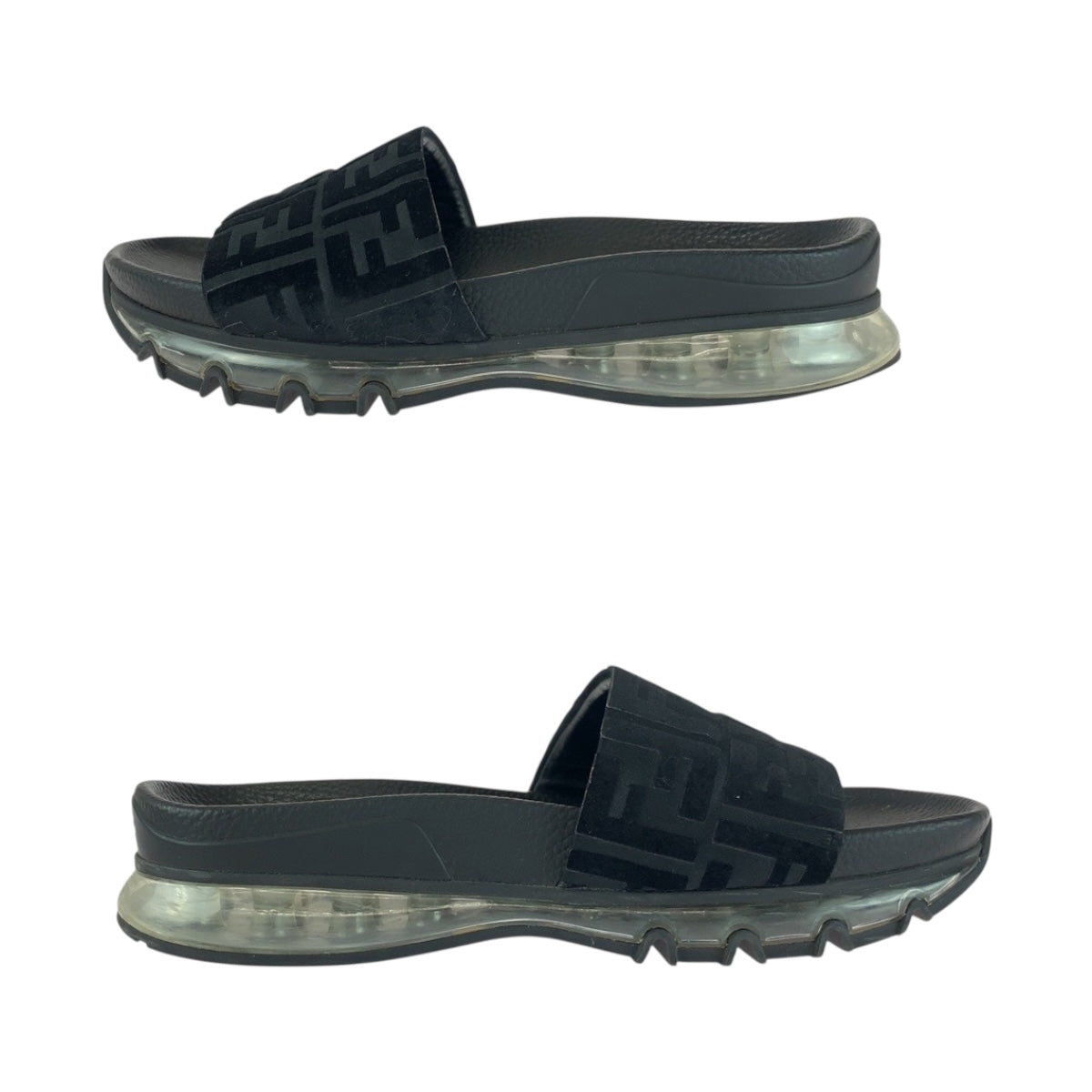 20558
FENDI フェンディ ズッカ サイズ7 ブラック ラバー 7X1284 サンダル メンズ AB24