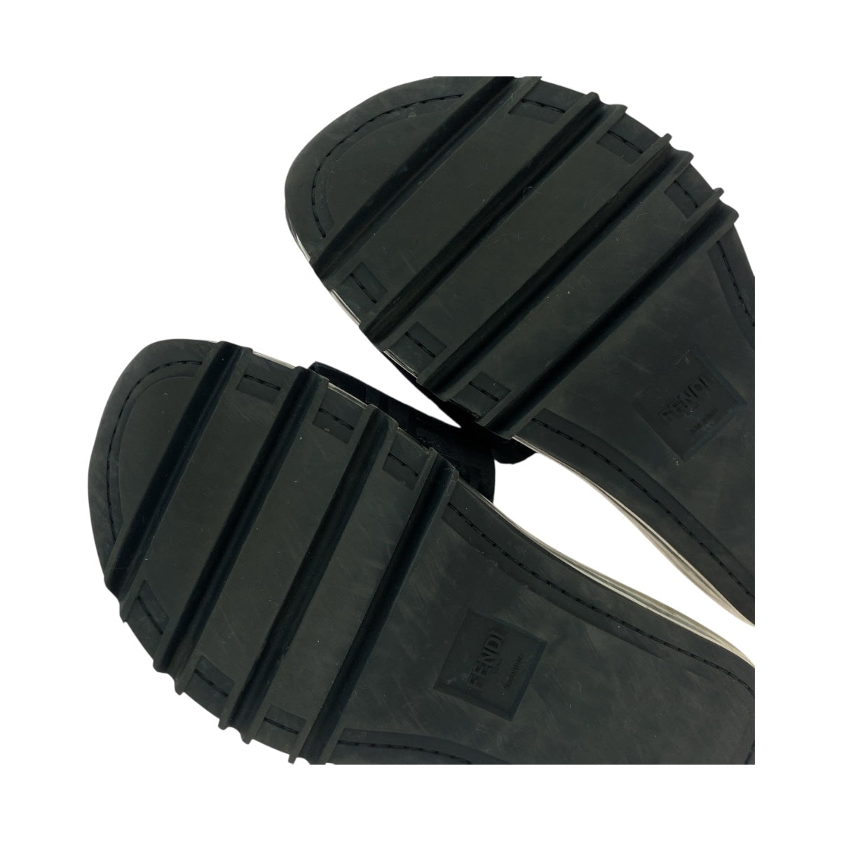 20558
FENDI フェンディ ズッカ サイズ7 ブラック ラバー 7X1284 サンダル メンズ AB24