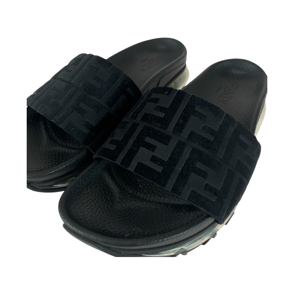 20558
FENDI フェンディ ズッカ サイズ7 ブラック ラバー 7X1284 サンダル メンズ AB24