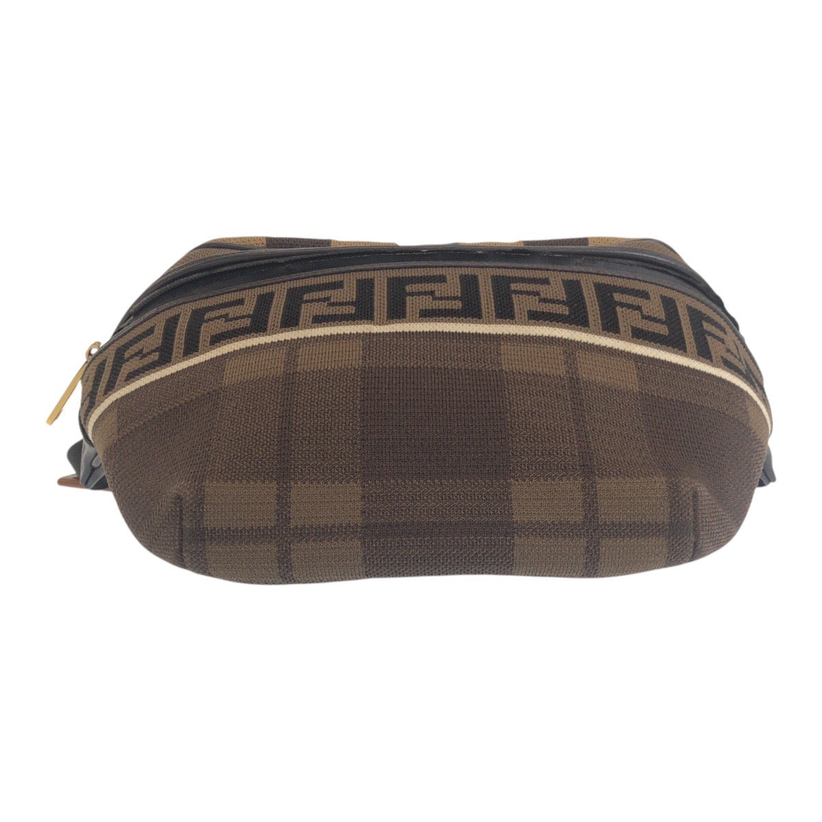 20559
FENDI フェンディ ズッカ柄 ブラウン ゴールド金具 キャンバス 7VA434 A4BI 189 8465 ボディバッグ バムバッグ メンズ AB49
