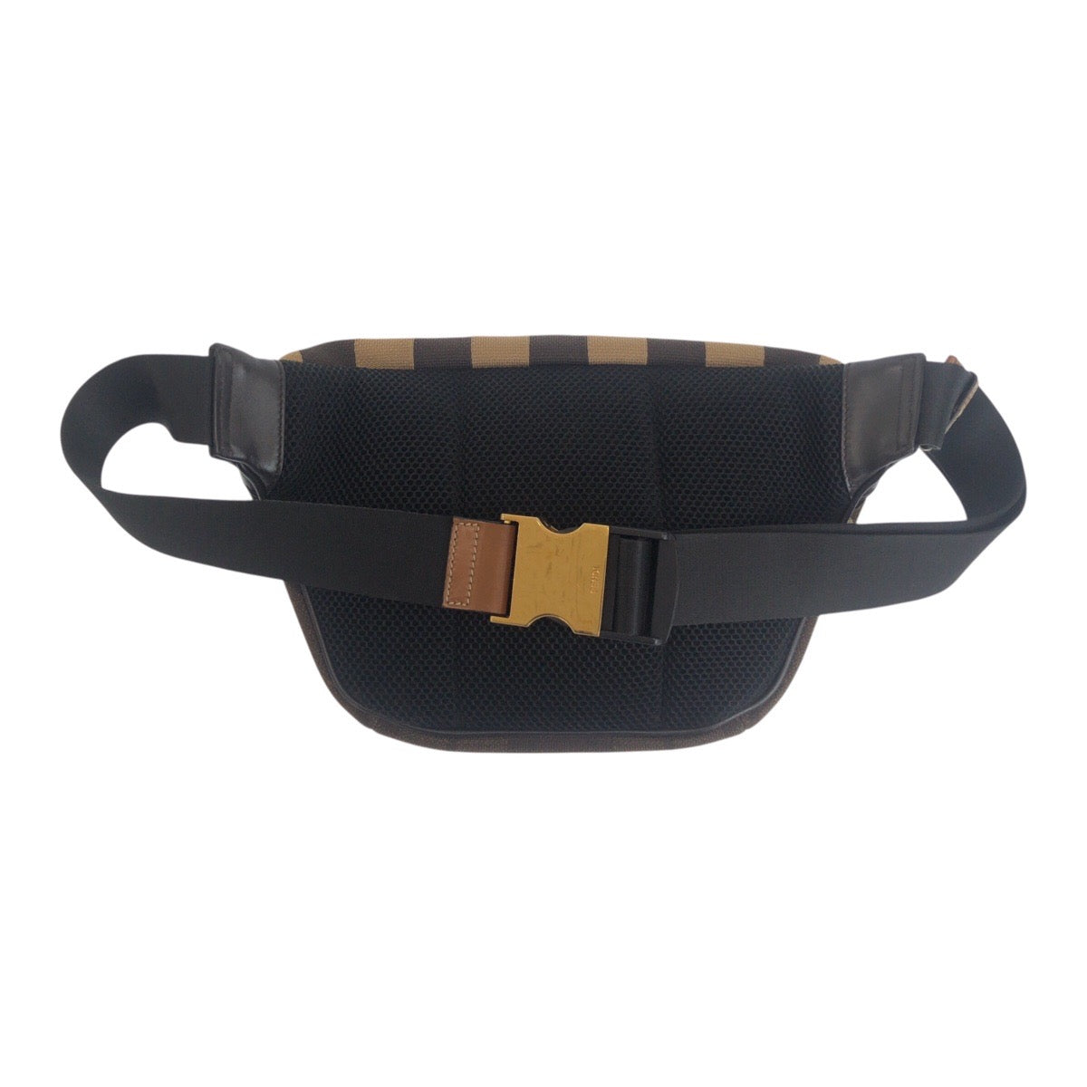 20559
FENDI フェンディ ズッカ柄 ブラウン ゴールド金具 キャンバス 7VA434 A4BI 189 8465 ボディバッグ バムバッグ メンズ AB49