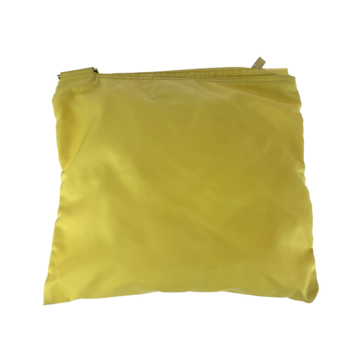 20564
PRADA プラダ テスート 三角ロゴプレート イエロー シルバー金具 ナイロン ショルダーバッグ サコッシュ レディース ABP35