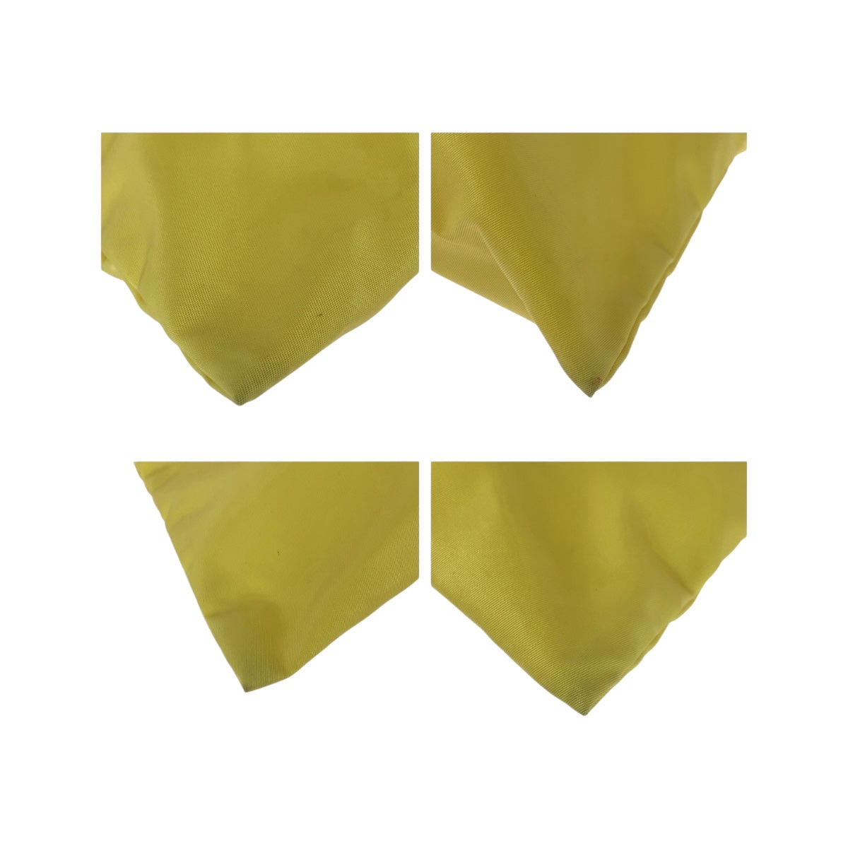 20564
PRADA プラダ テスート 三角ロゴプレート イエロー シルバー金具 ナイロン ショルダーバッグ サコッシュ レディース ABP35