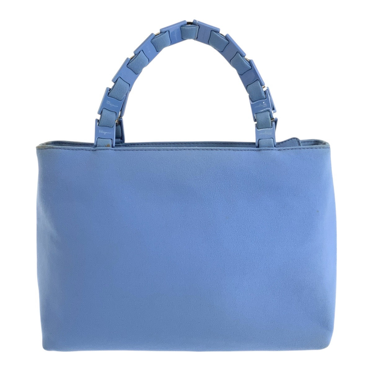 20567
Salvatore Ferragamo Vara Chain Blue Silver Hardware Canvas AU-21-0187 Handbag Shoulder Bag Women's AB9