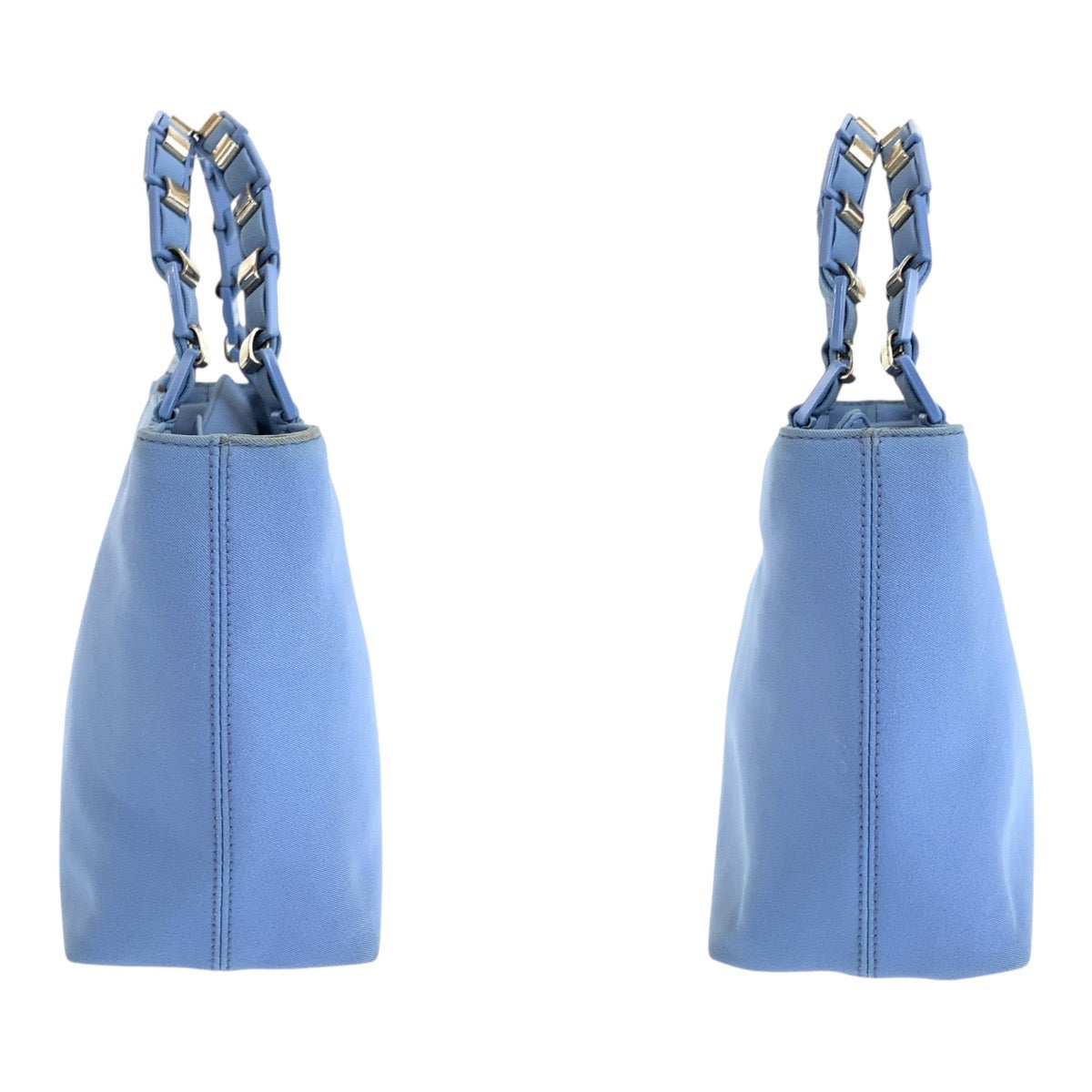 20567
Salvatore Ferragamo Vara Chain Blue Silver Hardware Canvas AU-21-0187 Handbag Shoulder Bag Women's AB9