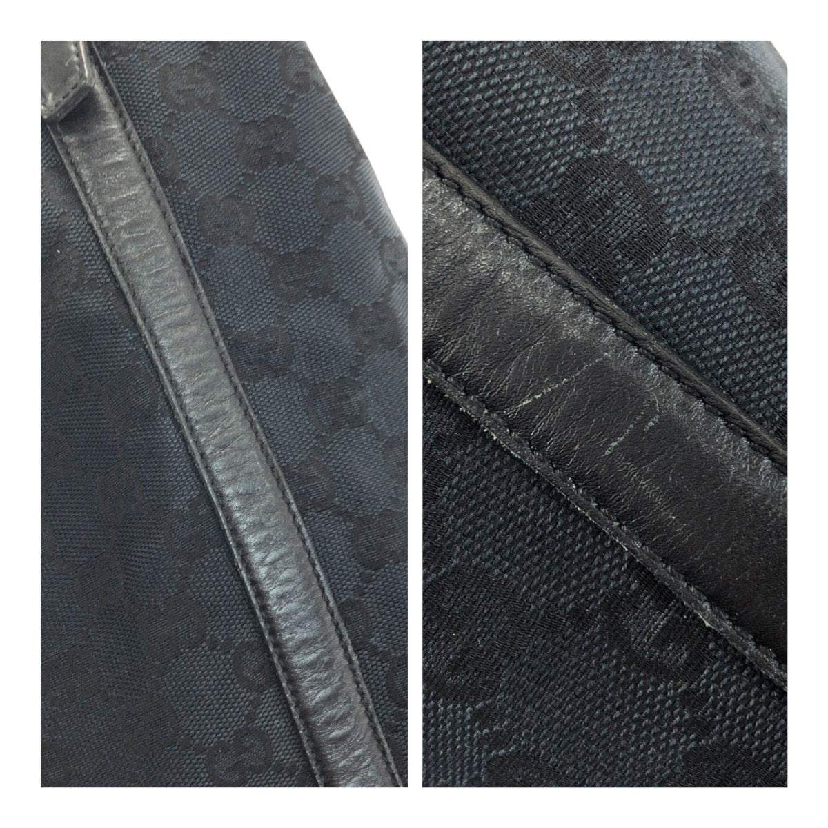 20570
GUCCI グッチ ホーボー ブラック 黒 ゴールド金具 GGキャンバス / レザー 001.42870 ショルダーバッグ ハンドバッグ レディース ABP38