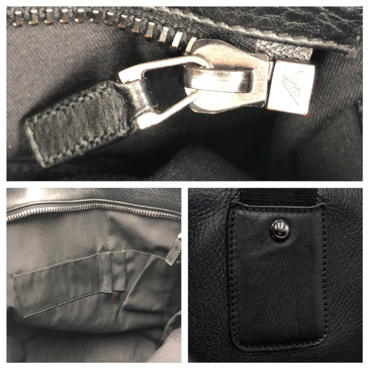 20571
GUCCI グッチ ブラック 黒 レザー 162486 トートバッグ ショルダーバッグ 2WAY 男女兼用 メンズ ABP44