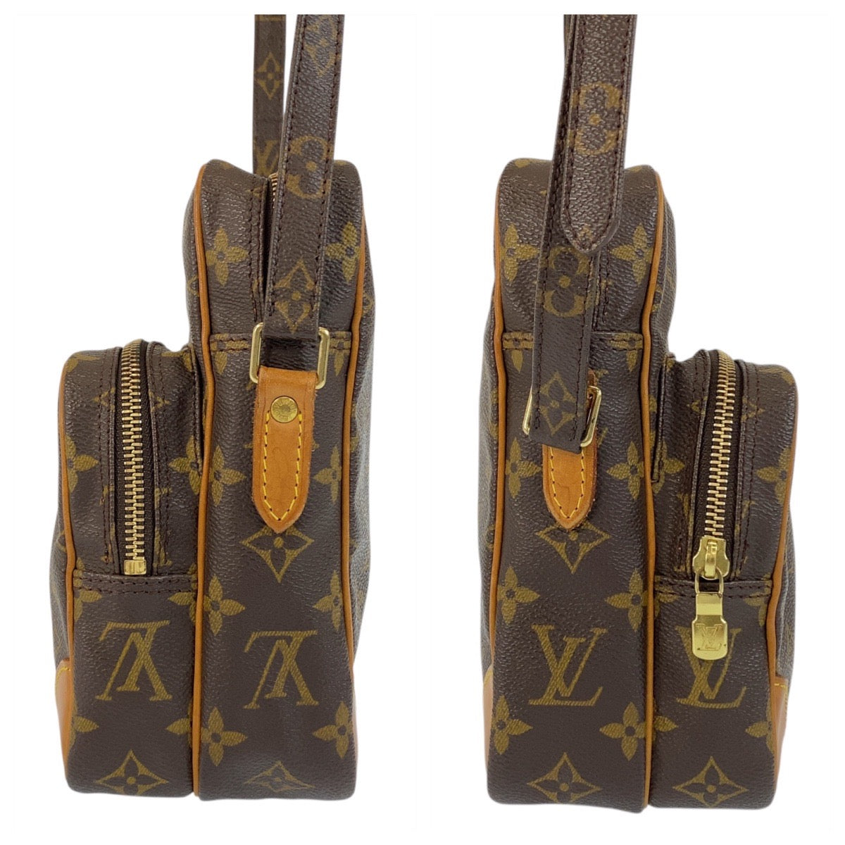 20574
LOUIS VUITTON ルイヴィトン モノグラム アマゾン ブラウン ゴールド金具 PVC / レザー M45236 ショルダーバッグ ポシェット レディース AB56