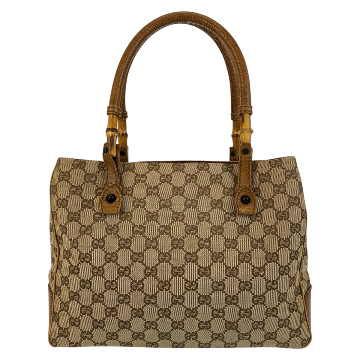 20575
GUCCI グッチ バンブー ベージュ ブラウン GGキャンバス / レザー 112526 トートバッグ ショルダーバッグ レディース ABP35