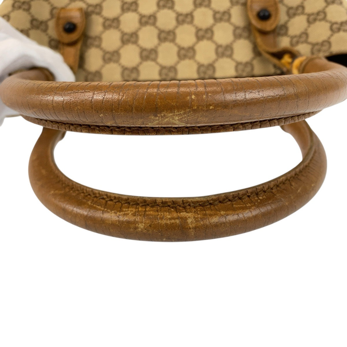 20575
GUCCI グッチ バンブー ベージュ ブラウン GGキャンバス / レザー 112526 トートバッグ ショルダーバッグ レディース ABP35