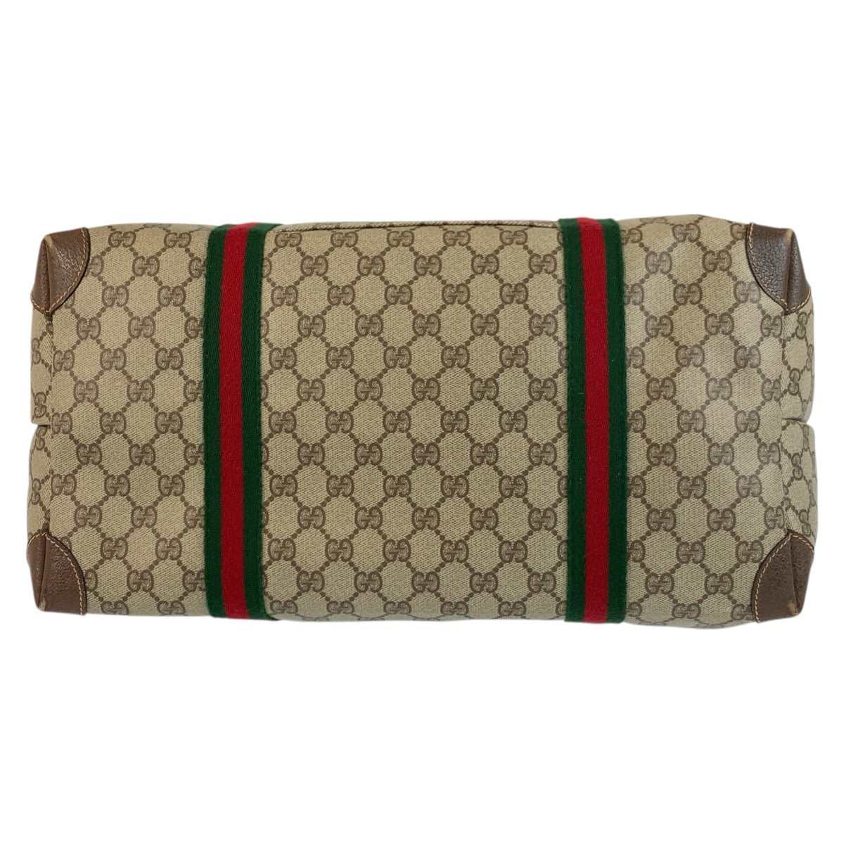20576
GUCCI Vintage Sherry Line Beige Gold Hardware GG Supreme Canvas / Leather 012 39 6211 Tote Bag Boston Bag Ladies ABP56