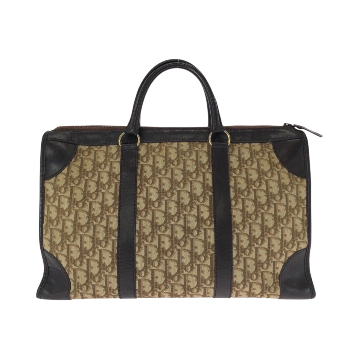 20577
Dior ディオール ヴィンテージ トロッター ブラウン ベージュ ゴールド金具 キャンバス / レザー ハンドバッグ ボストンバッグ レディース AB36