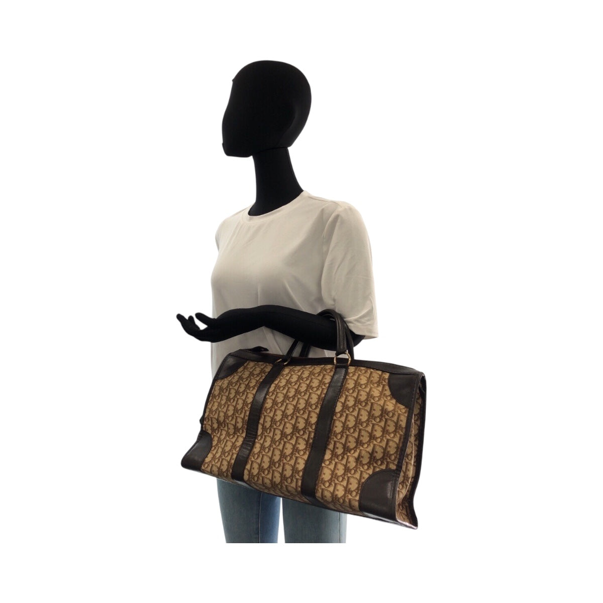 20577
Dior ディオール ヴィンテージ トロッター ブラウン ベージュ ゴールド金具 キャンバス / レザー ハンドバッグ ボストンバッグ レディース AB36
