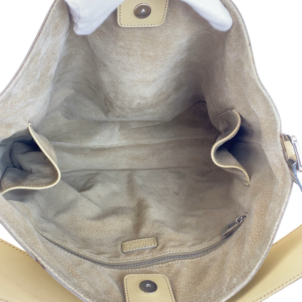 20580
HIROFU Hirofu Beige Cream Silver Hardware Leather 2007601 Shoulder Bag Women's ABP8