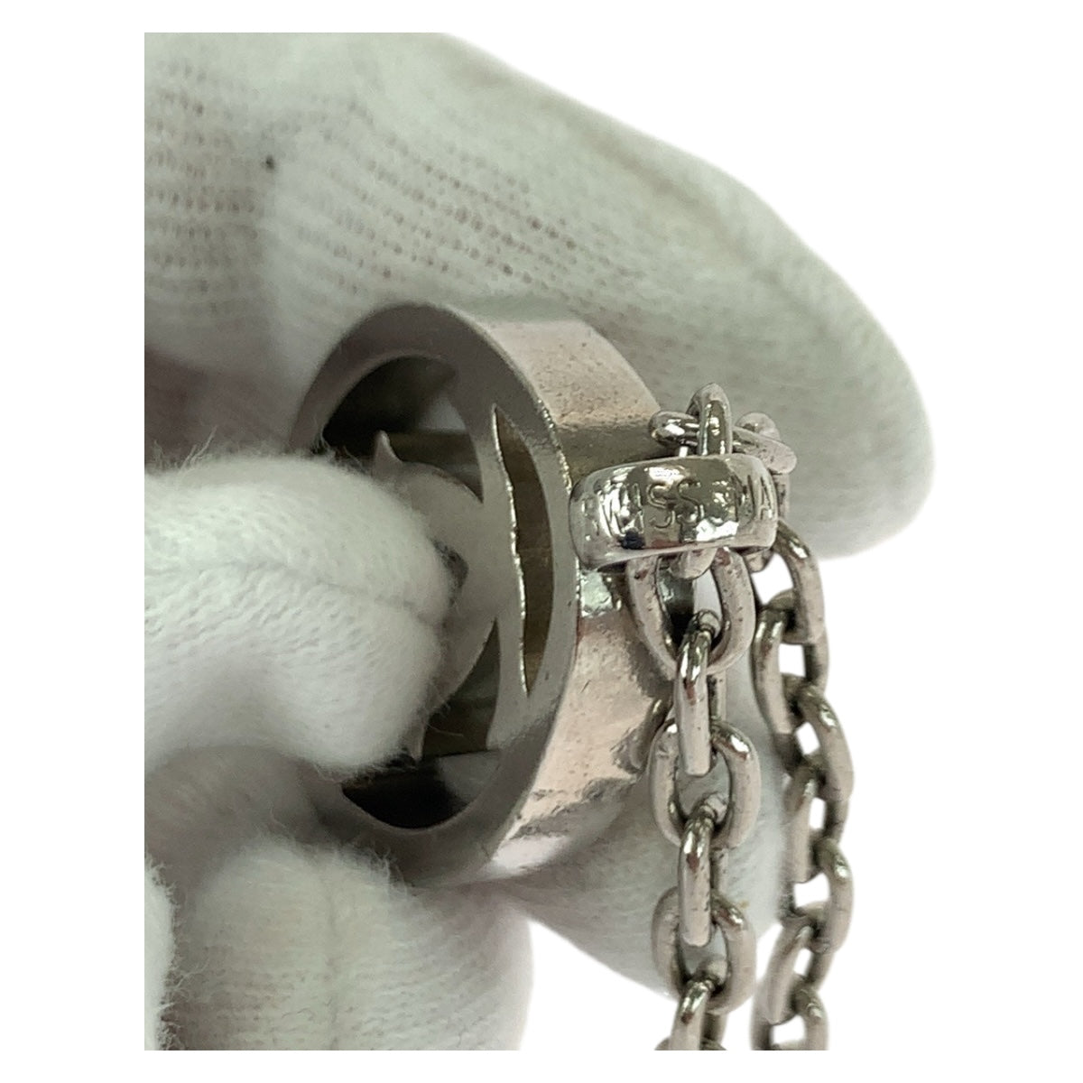 20581
CARTIER カルティエ ダブルC シルバー ステンレス T1220148 キーホルダー キーチェーン メンズ AB7