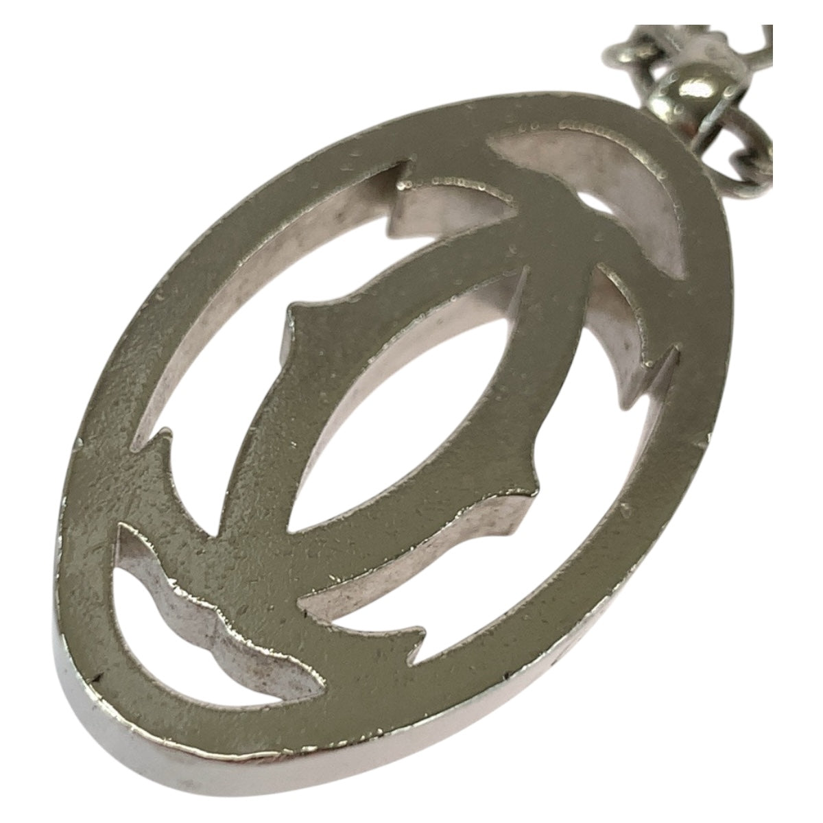 20581
CARTIER カルティエ ダブルC シルバー ステンレス T1220148 キーホルダー キーチェーン メンズ AB7