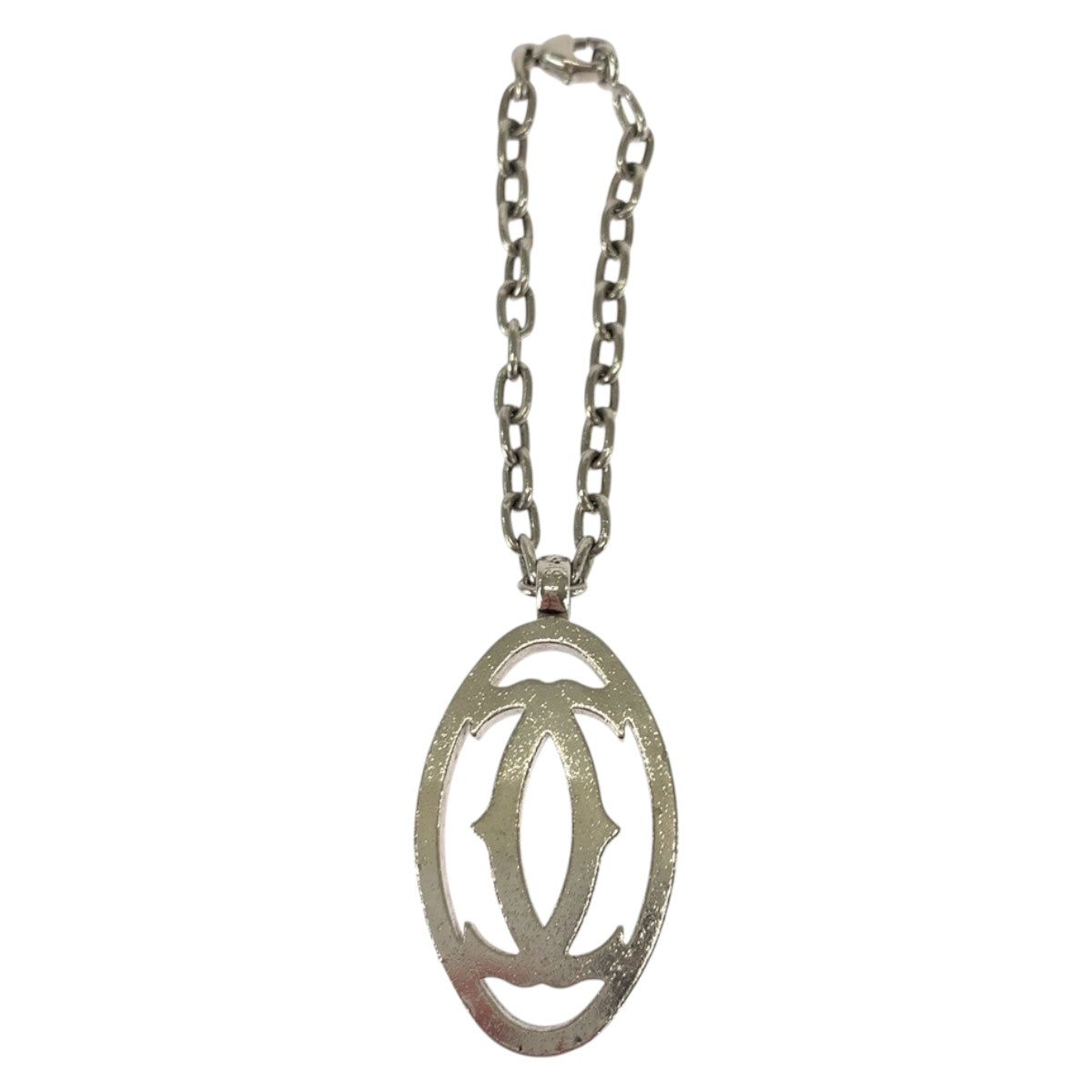 20581
CARTIER カルティエ ダブルC シルバー ステンレス T1220148 キーホルダー キーチェーン メンズ AB7