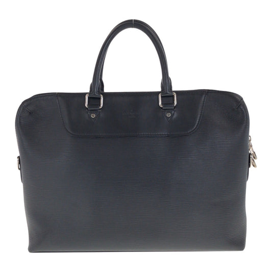 20582
LOUIS VUITTON ルイヴィトン エピ ポルト ドキュマン ジュール ブラック 黒 シルバー金具 レザー M50163 ビジネスバッグ ブリーフケース メンズ AB58