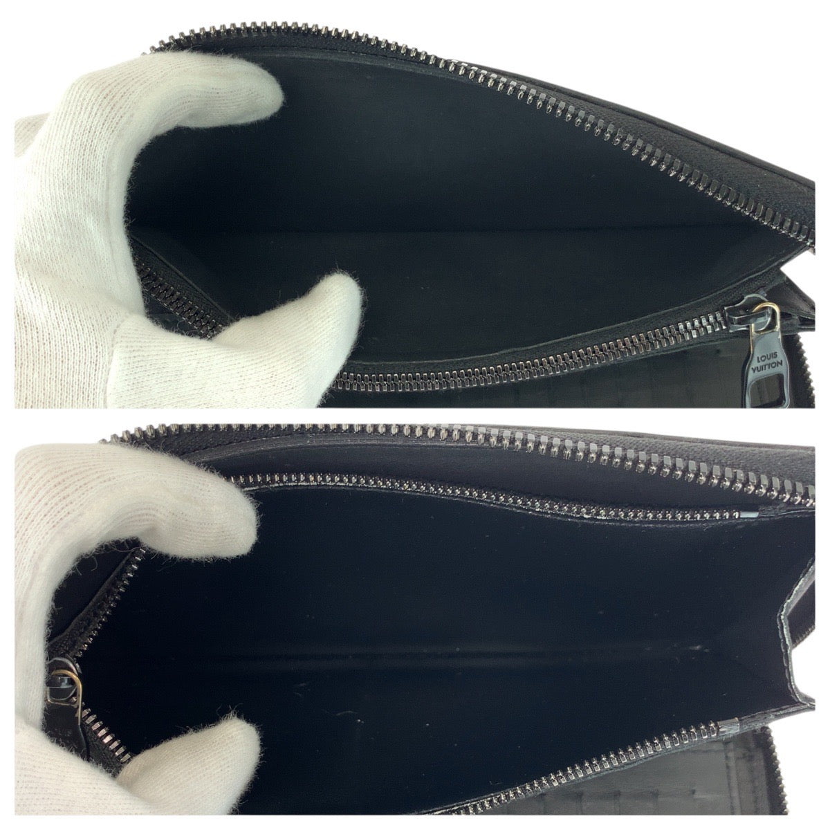 20584
LOUIS VUITTON Monogram Empreinte Zippy Wallet Vertical Black Leather M69047 Long Wallet Round Zipper Men's ABP35