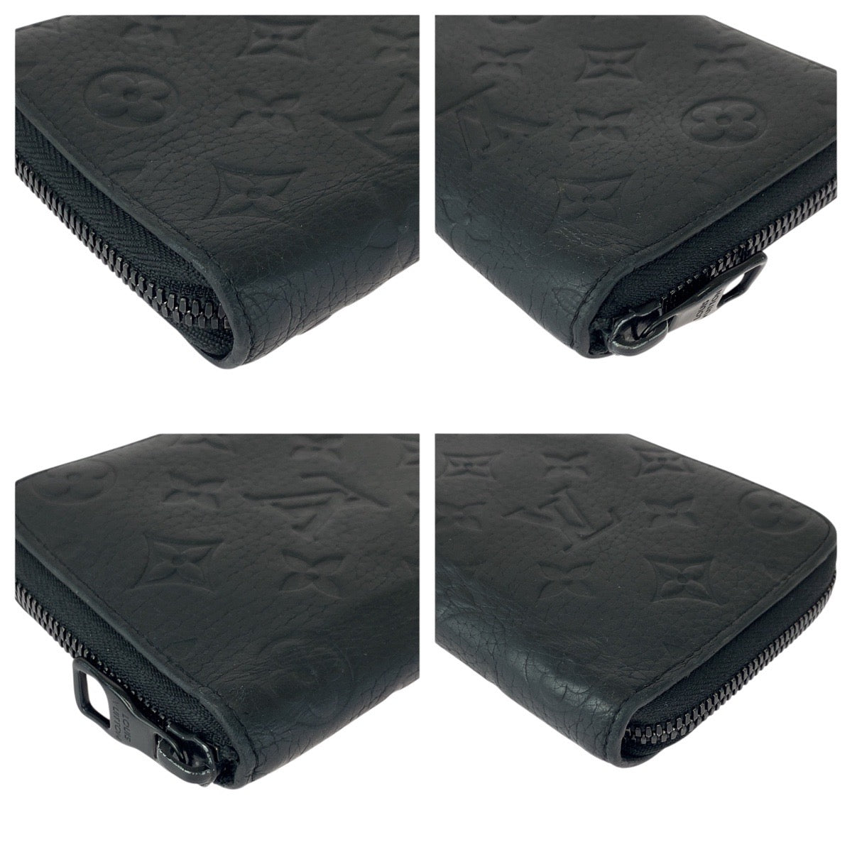 20584
LOUIS VUITTON Monogram Empreinte Zippy Wallet Vertical Black Leather M69047 Long Wallet Round Zipper Men's ABP35