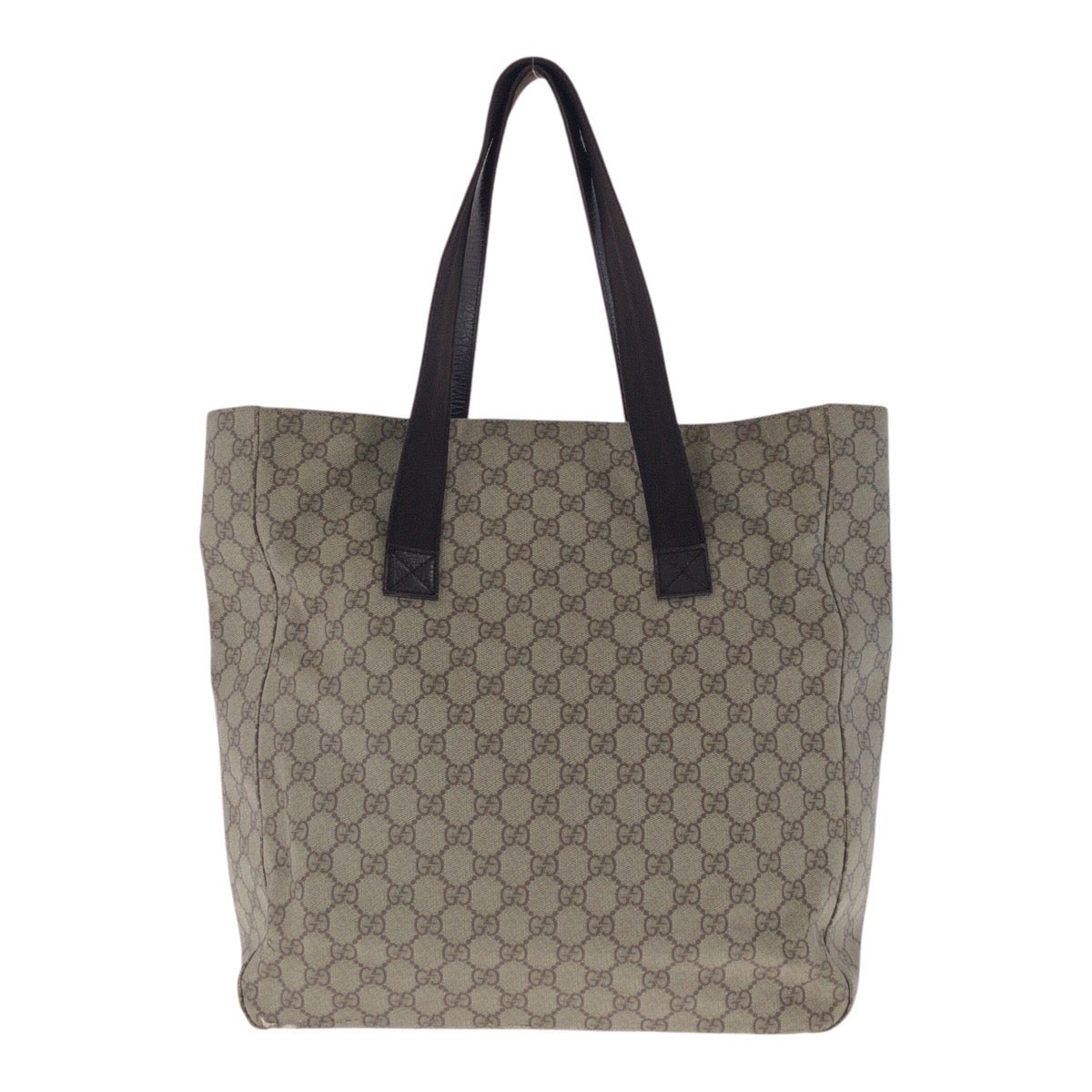 20596
GUCCI グッチ ベージュ ブラウン シルバー金具 GGスプリームキャンバス / レザー 141196 トートバッグ ショルダーバッグ レディース B14