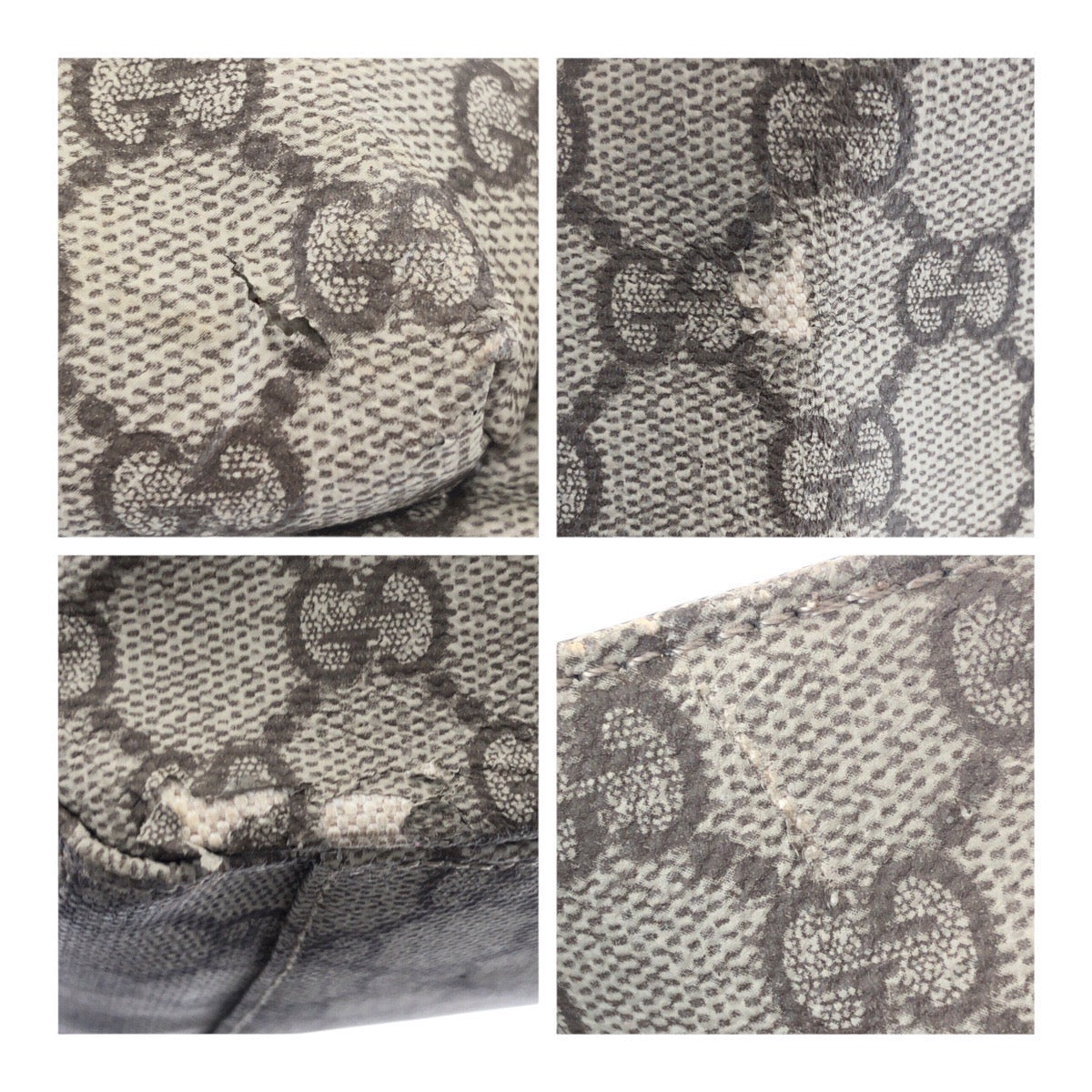 20596
GUCCI グッチ ベージュ ブラウン シルバー金具 GGスプリームキャンバス / レザー 141196 トートバッグ ショルダーバッグ レディース B14