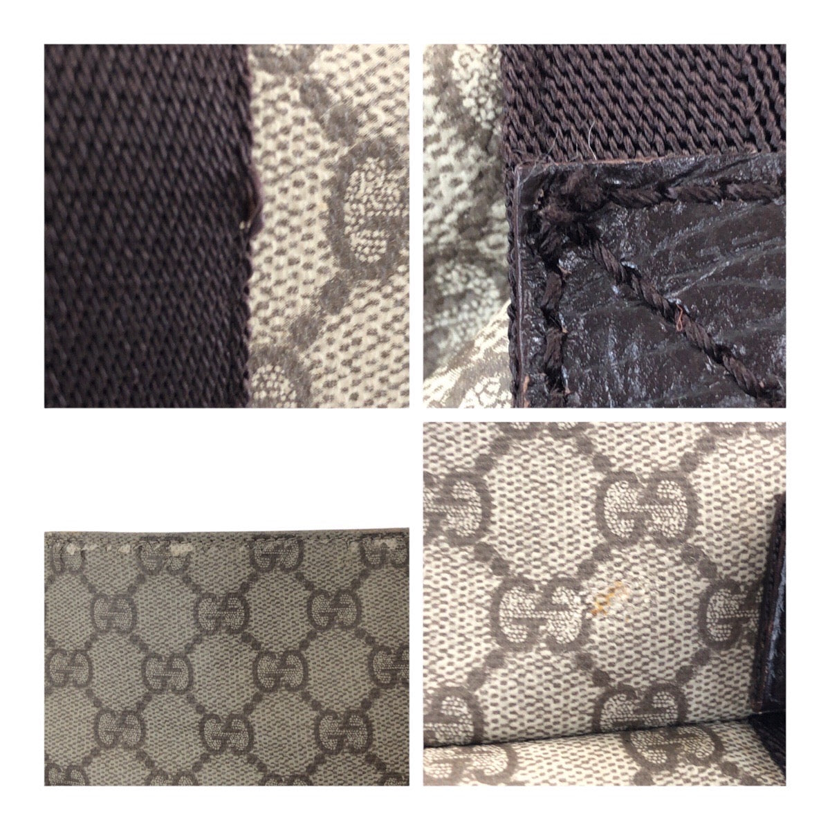 20596
GUCCI グッチ ベージュ ブラウン シルバー金具 GGスプリームキャンバス / レザー 141196 トートバッグ ショルダーバッグ レディース B14